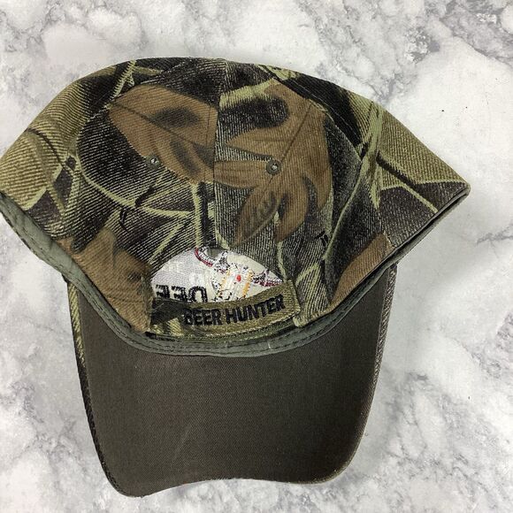 Beer Deer Hunter Hat Ball Cap One Size New NWOT Camo KYS Design b - Picture 4 of 6